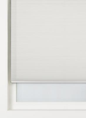 HEMA Plisse dubbel lichtdoorlatend witte achterzijde blauw (blauw)