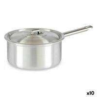 Sauspan met deksel Zilverkleurig Aluminium 2 L 20 x 12 x 35,5 cm (10 Stuks) - thumbnail