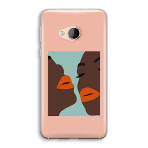 Orange lips: HTC U Play Transparant Hoesje