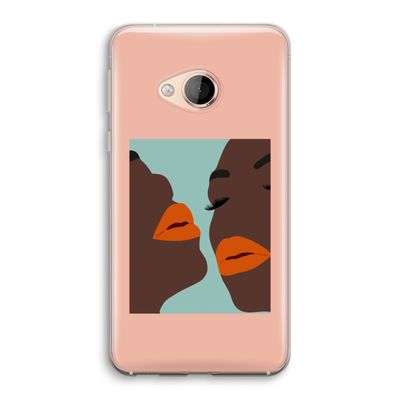 Orange lips: HTC U Play Transparant Hoesje