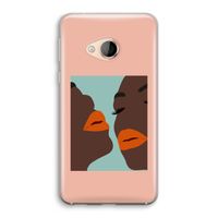 Orange lips: HTC U Play Transparant Hoesje