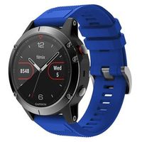 Siliconen Band - Garmin Fenix 6 GPS/6 Pro GPS/5/5 Plus - Blauw - thumbnail