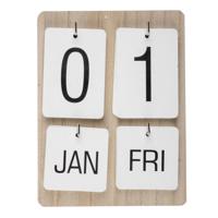 Wandkalender hout 22x17x2,5cm