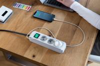 Brennenstuhl adapter usb socket adapter burning chair 2.4a, white