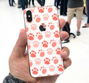 iPhone mobiel stickers telefoon honden pootjes