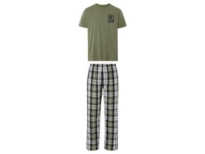 LIVERGY Heren pyjama (Kaki, M)