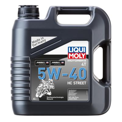 LIQUI MOLY 5W-40 semi-synthetisch HC Street, Motorolie 4T, 4L