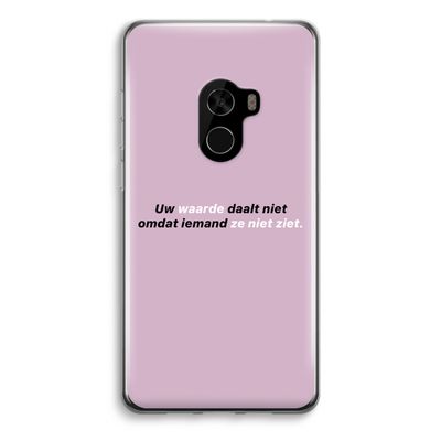 uw waarde daalt niet: Xiaomi Mi Mix 2 Transparant Hoesje