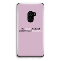 uw waarde daalt niet: Xiaomi Mi Mix 2 Transparant Hoesje