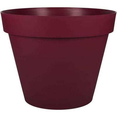 EDA Ronde Bloempot TOSCANIË Ø 60 cm - Volume 76 L - Ø 59 x H.47 cm - Bordeauxrood