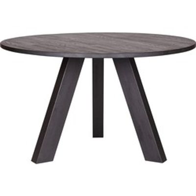 WOOOD Rhonda Eettafel - Eiken - Blacknight - 77x129x129