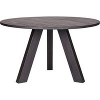 WOOOD Rhonda Eettafel - Eiken - Blacknight - 77x129x129 - thumbnail