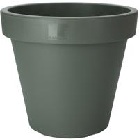 Pro Garden Bloempot - donkergroen - rond - D40 cm - kunststof - plantenpot - tuin buiten