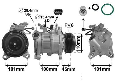 Compressor, airconditioning 0600K499