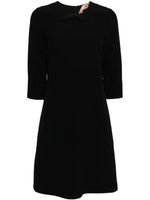 Nº21 robe courte en crêpe - Noir