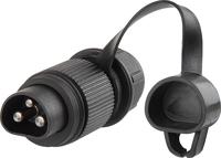 HERTH+BUSS 3-pin plug plastic