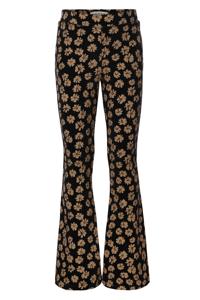 LOOXS Little Meisjes broek velvet print - Winter bloemen