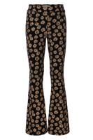 LOOXS Little Meisjes broek velvet print - Winter bloemen