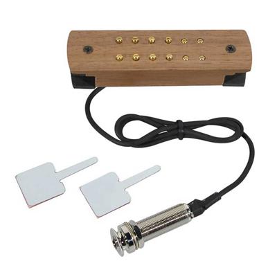 Boston SHP-230-EPJ Klankgat Element met Eindpin Jack voor Akoestische Gitaar - Walnut Boston SHP-230-EPJ Klankgat Element met Eindpin Jack voor Akoestische Gitaar - Walnut