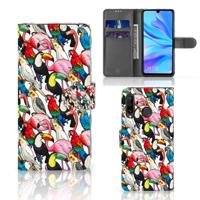 Huawei P30 Lite (2020) | Telefoonhoesje | Met pasjeshouder | Birds