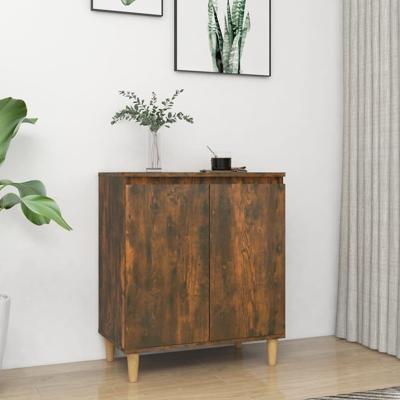 Dressoir 60x35x70 cm bewerkt hout gerookt eikenkleurig