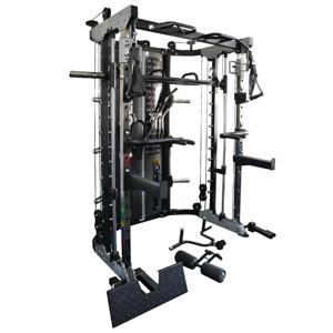 Force USA G12 ALL-IN-ONE Trainer | Dubbele Katrol 90,5 KG| Smith Machine | Multipower Rack | Leg Press