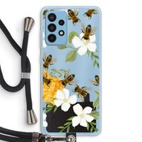 No flowers without bees: Samsung Galaxy A52 Transparant Hoesje met koord