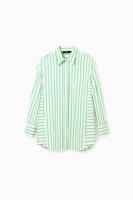 Oversized shirt strepen - GREEN - L/XL