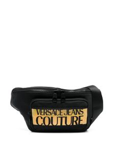 Versace Jeans Couture sac banane à logo imprimé - Noir