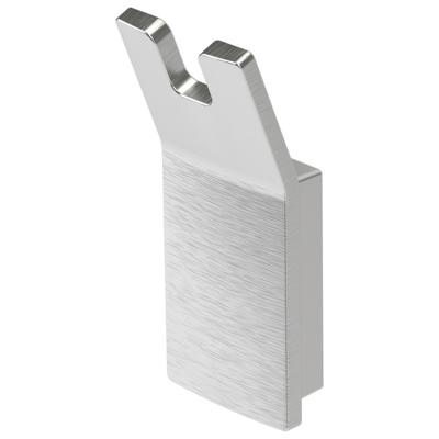 Haceka Aline Handdoekhaak - dubbel - geborsteld alluminium 1208584