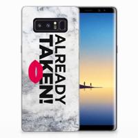 Samsung Galaxy Note 8 | Siliconen hoesje | met naam Already Taken White