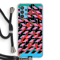 Skew Blush 2: Samsung Galaxy A32 4G Transparant Hoesje met koord