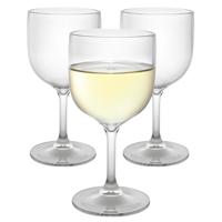 MPDrink Wijnglas - 4x - SAN kunststof - 26 cl - onbreekbaar - herbruikbaar - wijnglazen