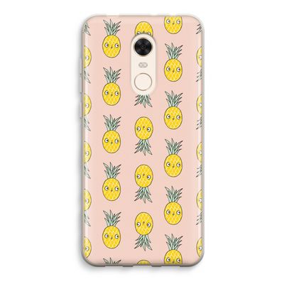 Ananas: Xiaomi Redmi 5 Transparant Hoesje