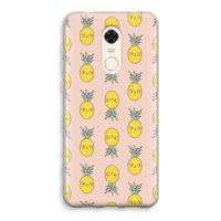 Ananas: Xiaomi Redmi 5 Transparant Hoesje Ananas: Xiaomi Redmi 5 Transparant Hoesje