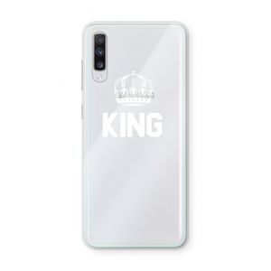 King zwart: Samsung Galaxy A70 Transparant Hoesje