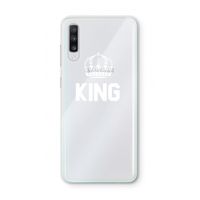 King zwart: Samsung Galaxy A70 Transparant Hoesje