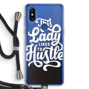Hustle Lady: Xiaomi Mi Mix 3 Transparant Hoesje met koord