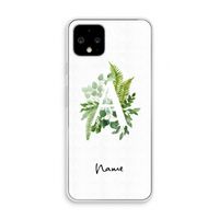 Green Brush: Pixel 4 Transparant Hoesje