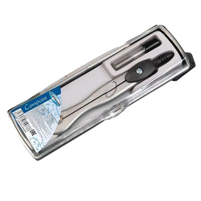 Passer set - 2-delig - 11 cm - voor school - wiskunde - met potloodvulling