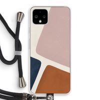 Geo #2: Pixel 4 Transparant Hoesje met koord