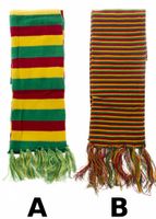 Sjaal Carnaval rood/geel/groen