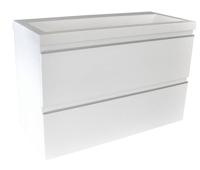 Xellanz onderkast 80cmx36cm zo.wastafel wit