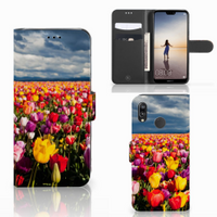 Huawei P20 Lite Hoesje Tulpen - thumbnail