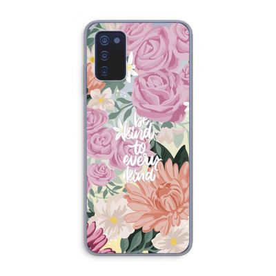 Kindness matters: Samsung Galaxy A03s Transparant Hoesje