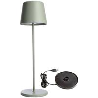 Deko Light 620195 Canis LED-accutafellamp 3.5 W Warmwit Grijs-groen Deko Light 620195 Canis LED-accutafellamp 3.5 W Warmwit Grijs-groen