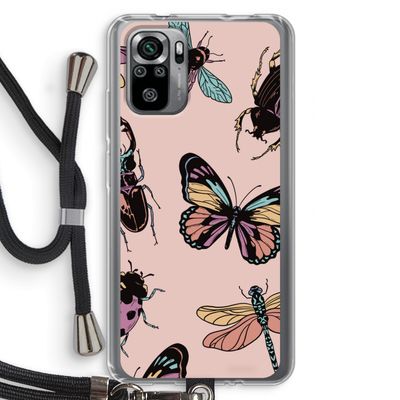 Tiny Bugs: Xiaomi Redmi Note 10S Transparant Hoesje met koord