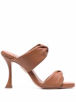 Aquazzura mules Twist 95mm - Marron - thumbnail