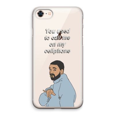 Hotline bling: iPhone 8 Transparant Hoesje