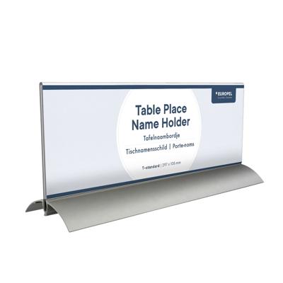 Tafelnaambord europel 105x297mm acryl aluminium Tafelnaambord europel 105x297mm acryl aluminium